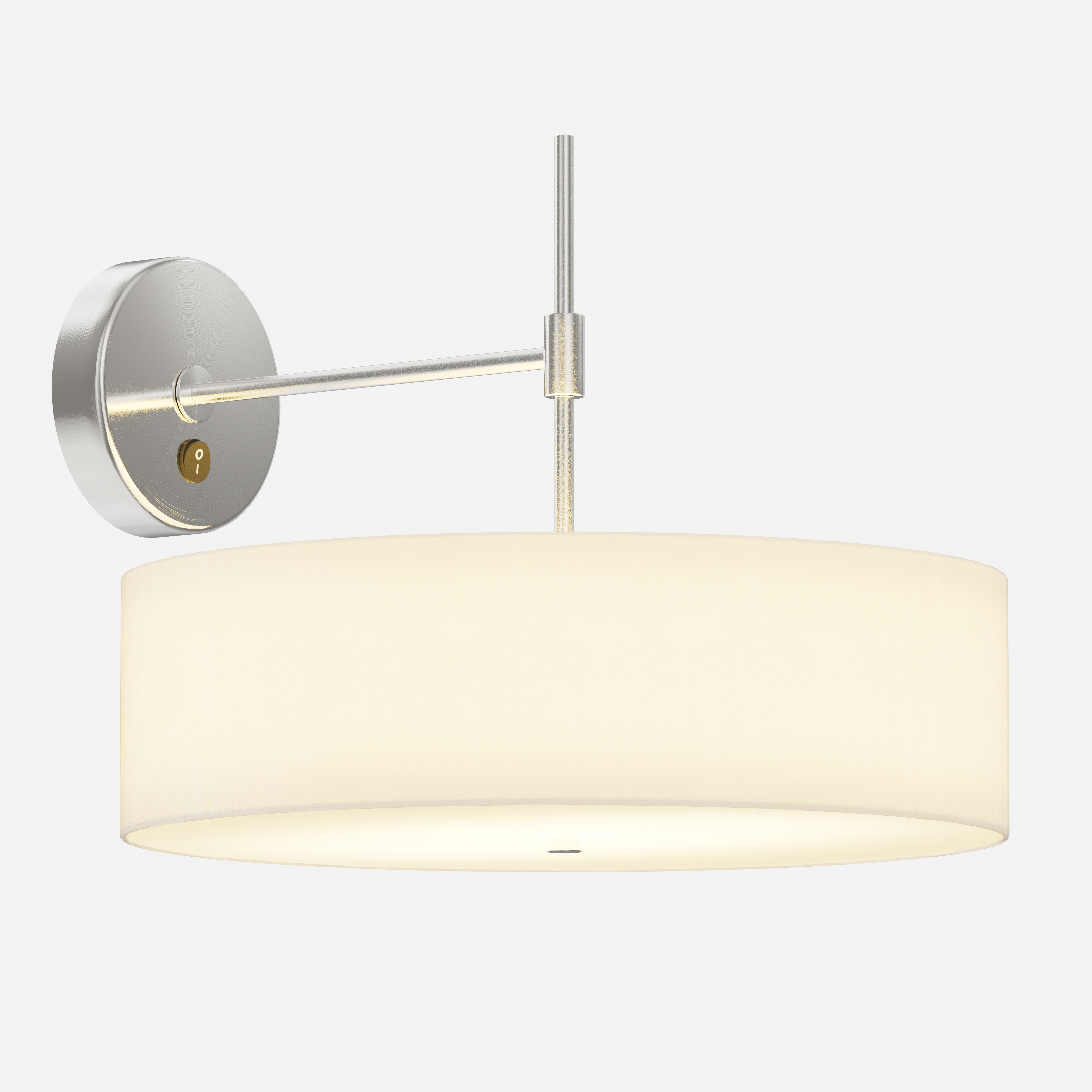 Brass Swing Arm Wall Lamp for Hotel Guest Rooms