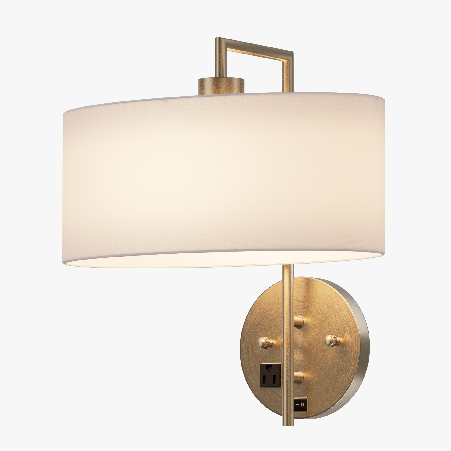 Hotel Wall Lamp with Outlet