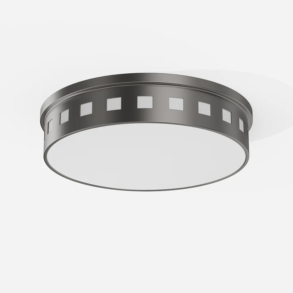 Foggy Brushed Integrated LED Flush Mount Light