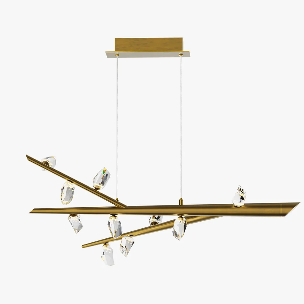 Linear Branch Chandelier