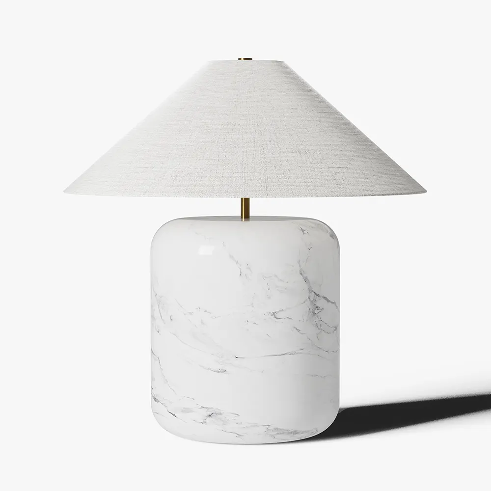 White Marble Table Lamp