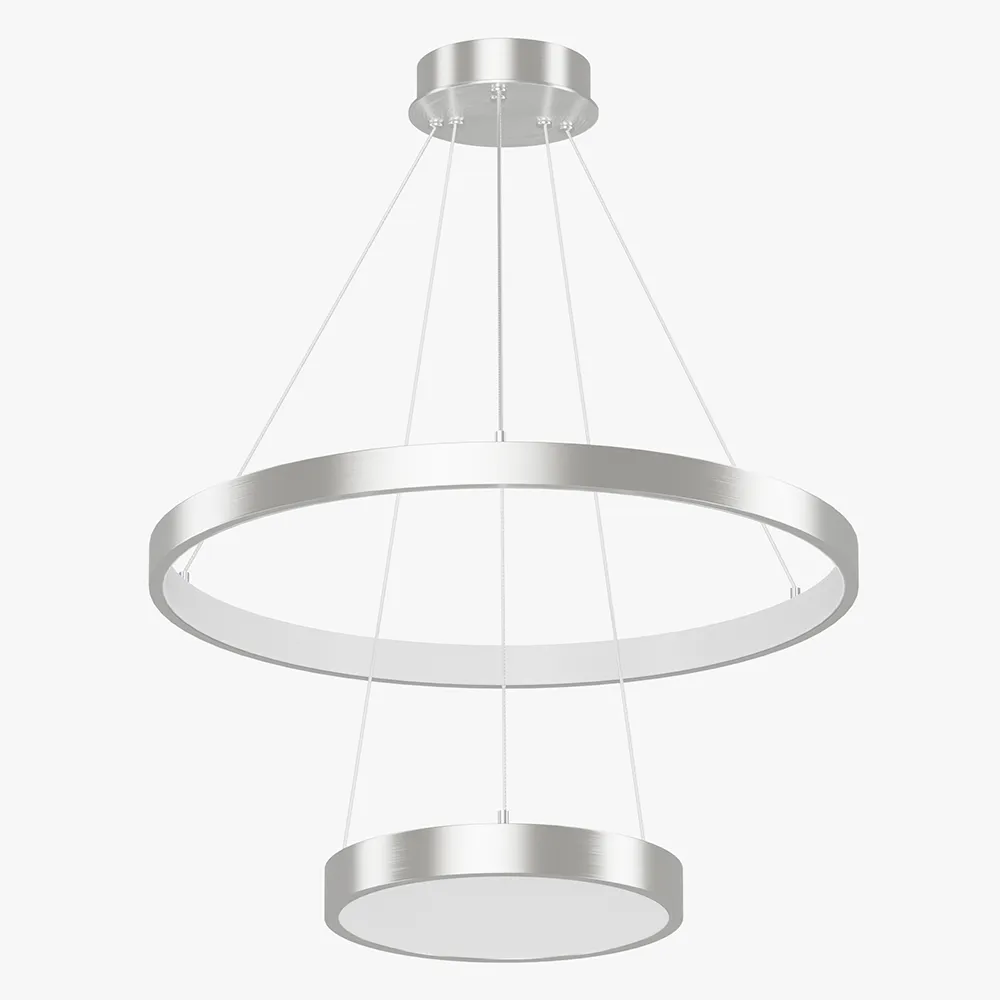 Modern Double Ring LED Chandelier for Hotel & Commercial Spaces