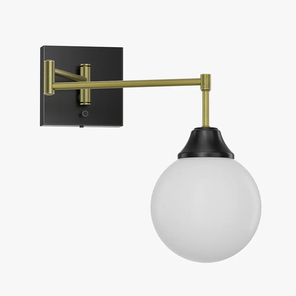Swing Arm Wall Lamp for Hotel Guest Rooms