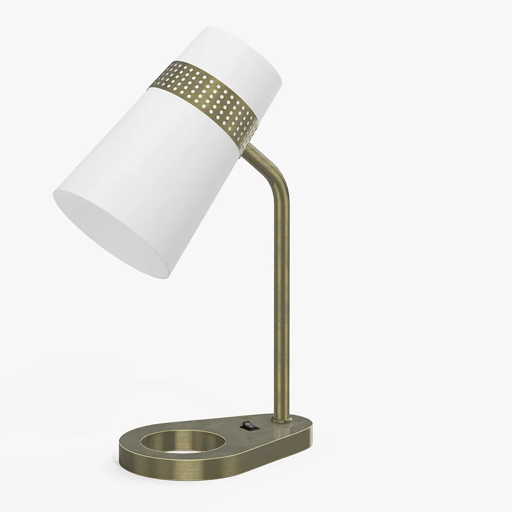 Brushed Nickel Hotel Desk Lamp