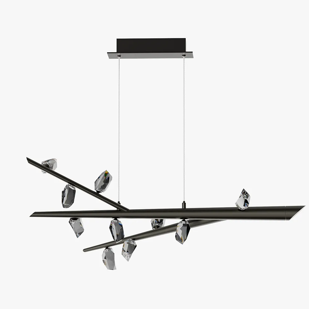 Linear Branch Chandelier