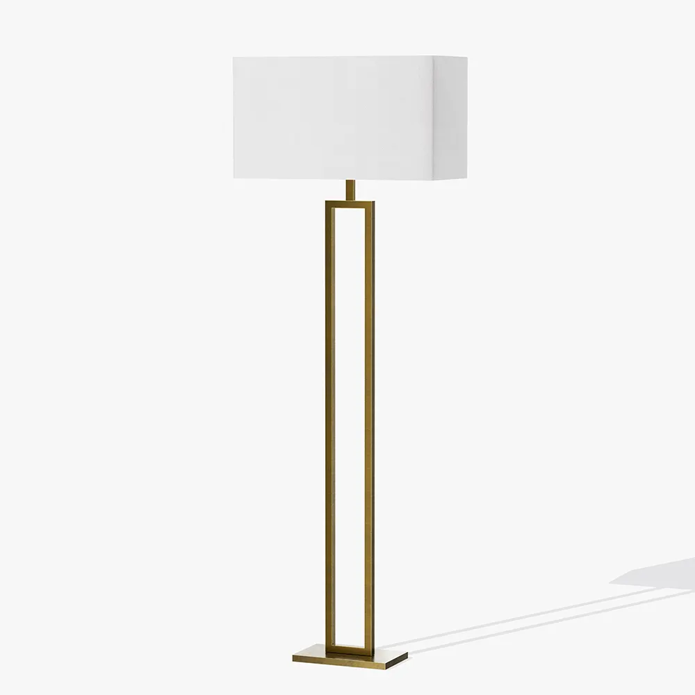 Modern Brass Hotel Floor Lamp