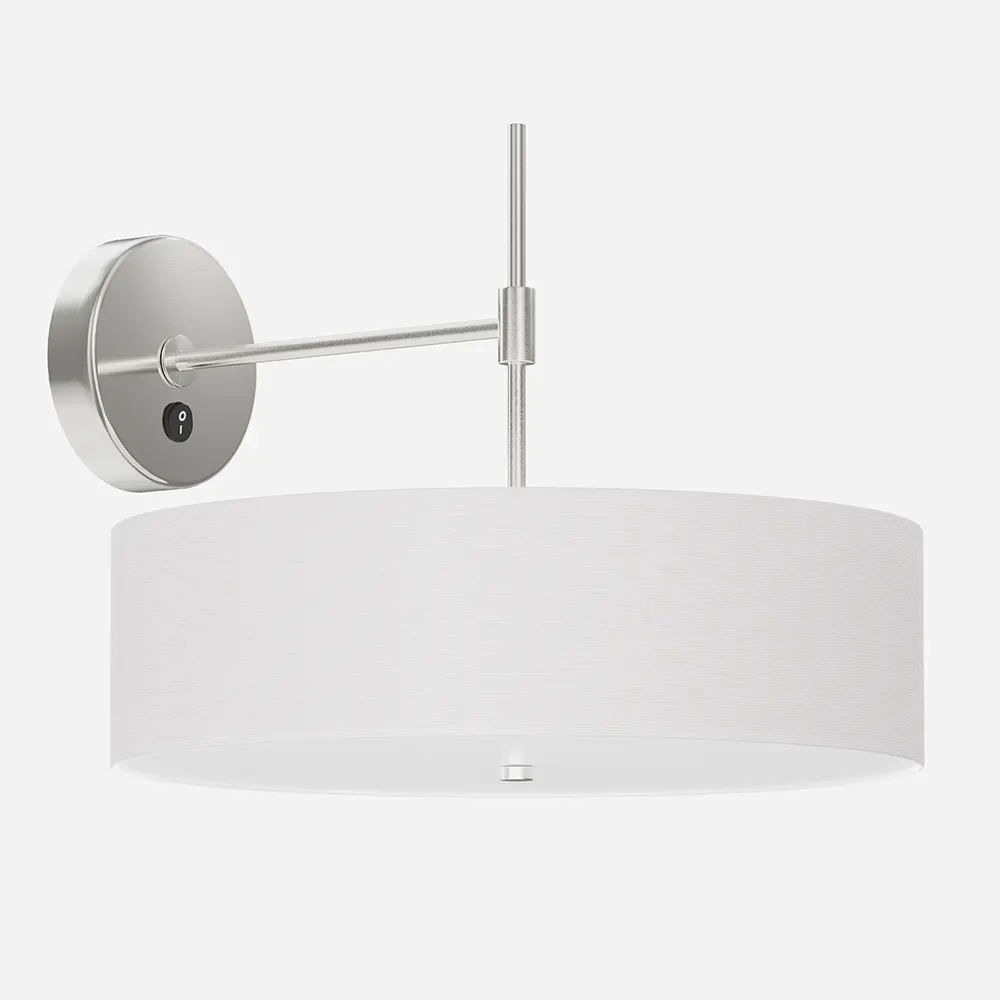 Brass Swing Arm Wall Lamp for Hotel Guest Rooms