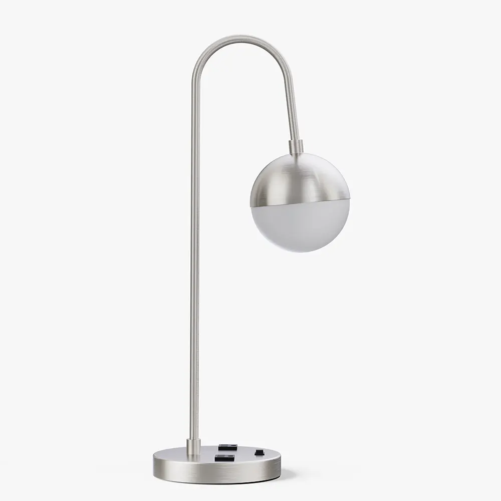 Satin Brass Table Lamp For Hospitality