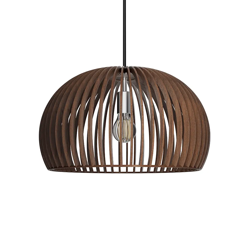 Bamboo Wood Pendant Light for Hospitality Projects