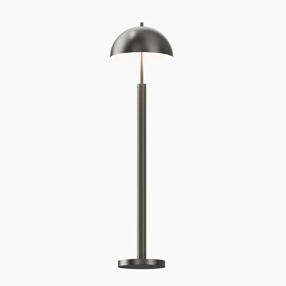 Brass Dome Mid Century Floor Lamp