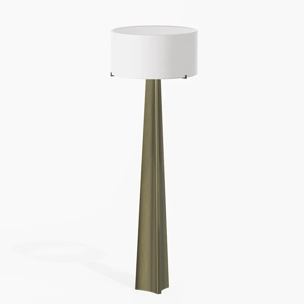 Isla Brass Triangle Floor Lamp