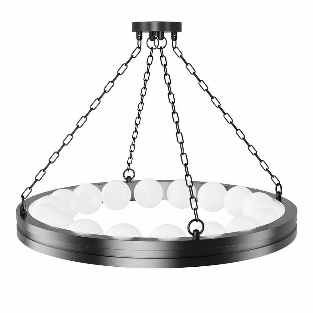 Brass Ring Chandelier