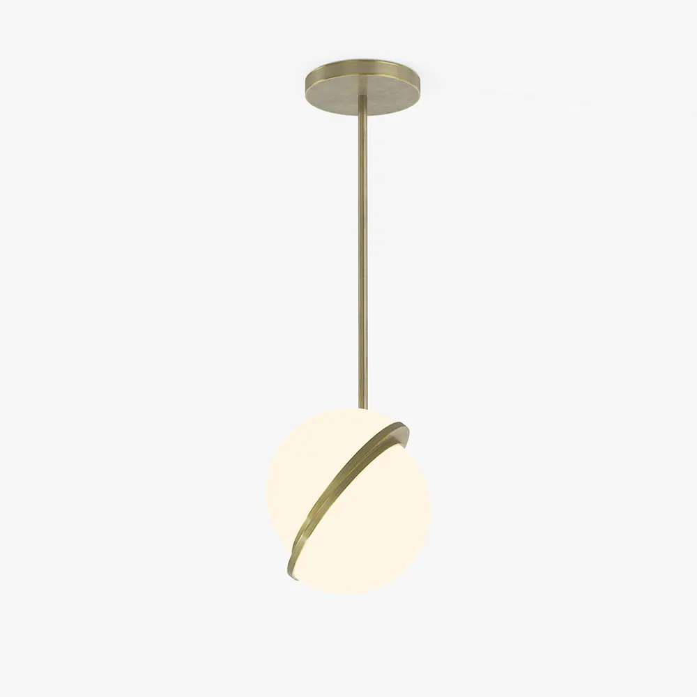 Hospitality Brass Globe Pendant Light