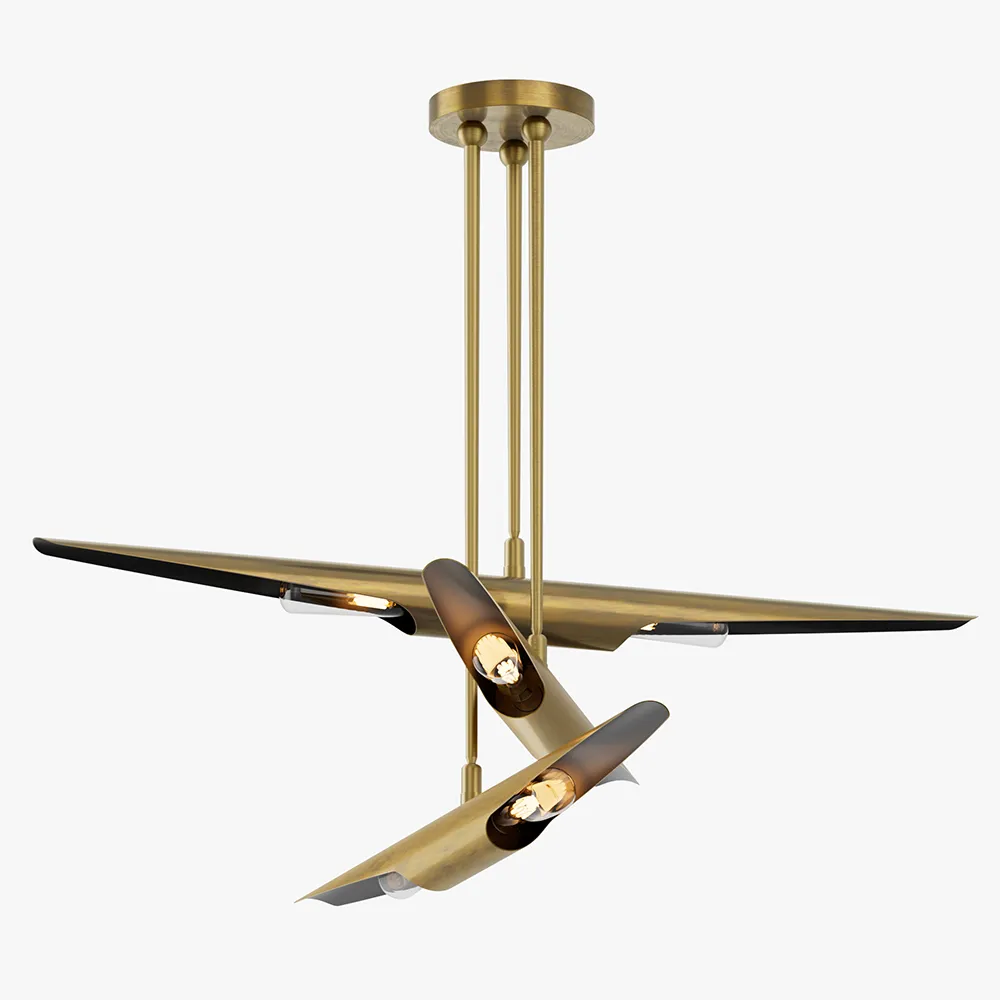Brushed Nickel 3 Light Chandelier