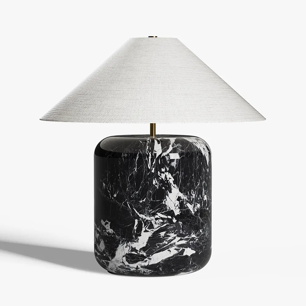 White Marble Table Lamp