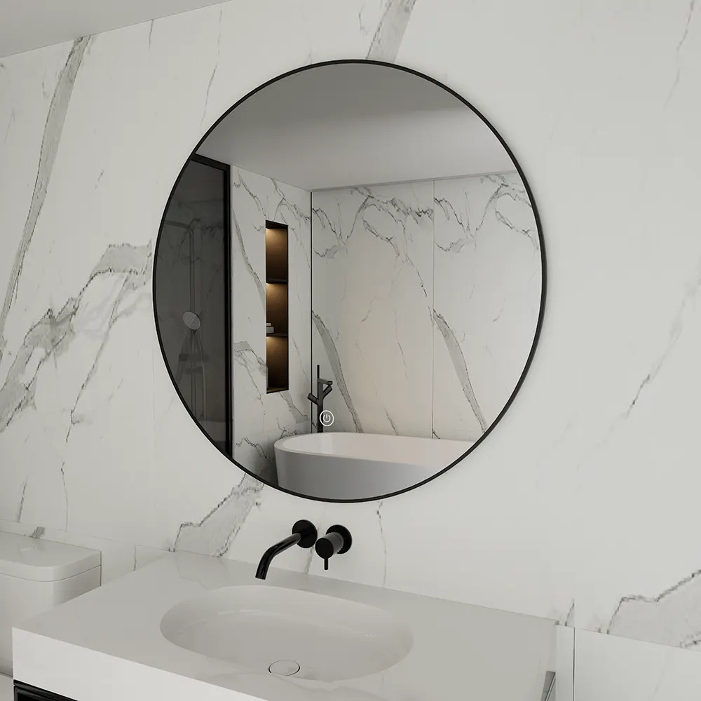 Round Bathroom Mirror With Led Lights