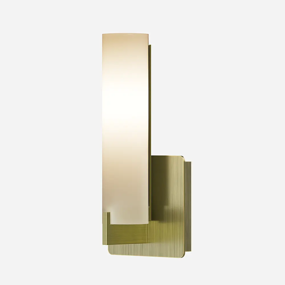 Hotel Glass Shade Wall Sconce 