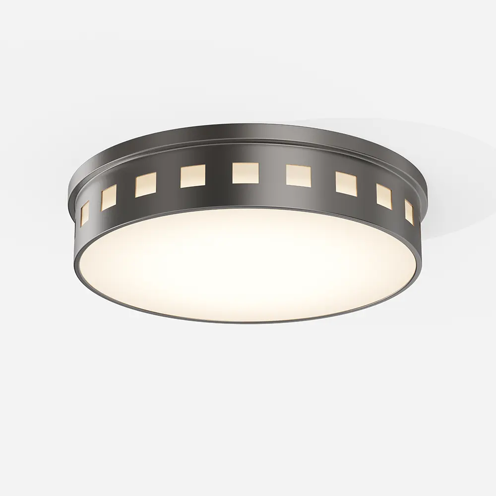 Foggy Brushed Integrated LED Flush Mount Light