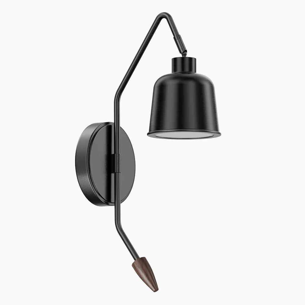 Modern Matte Black Wall Sconce