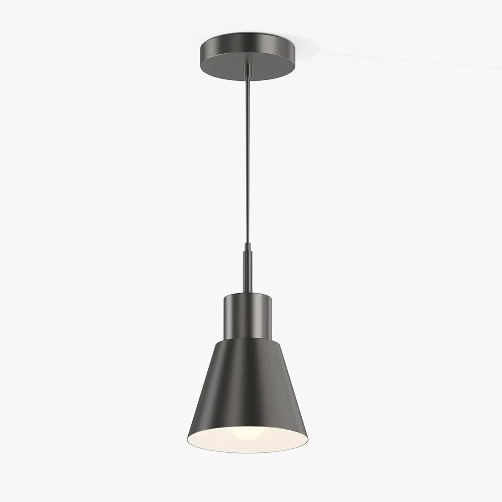 Brushed Gold Conical Minimalist Pendant Light