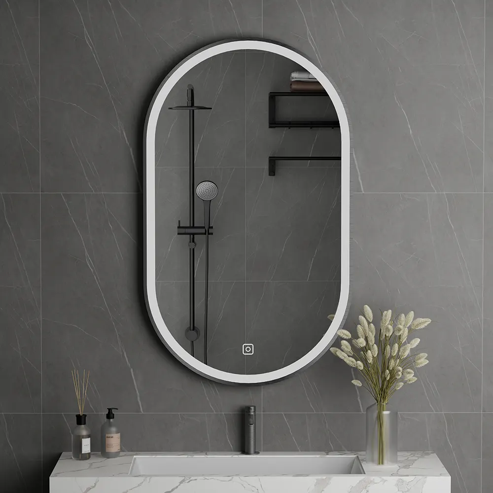 Oval Lighted Vanity Mirror– LED Anti-Fog Mirrors for Modern Bathrooms
