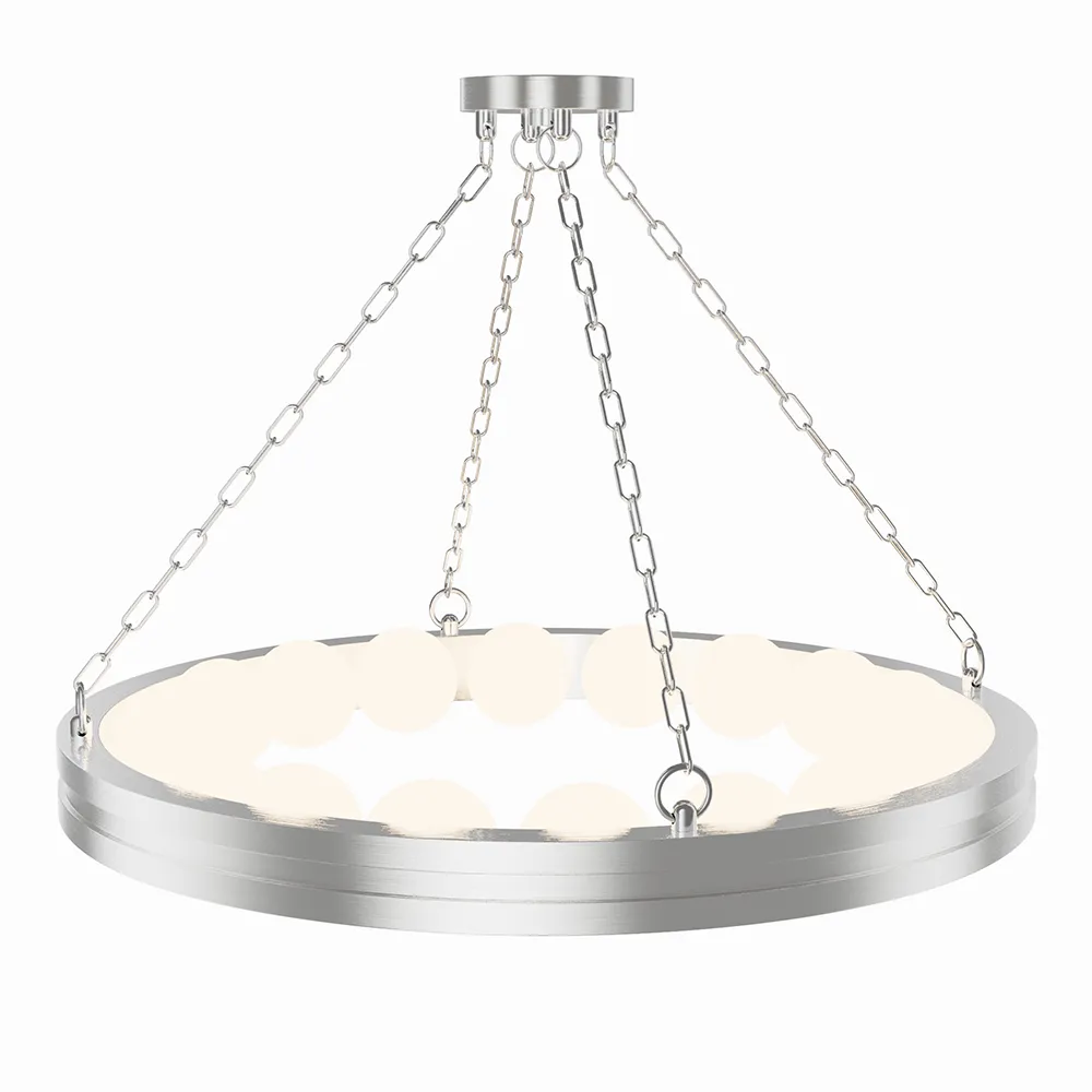 Brass Ring Chandelier