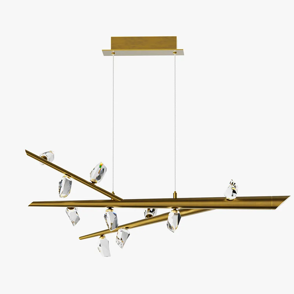 Linear Branch Chandelier