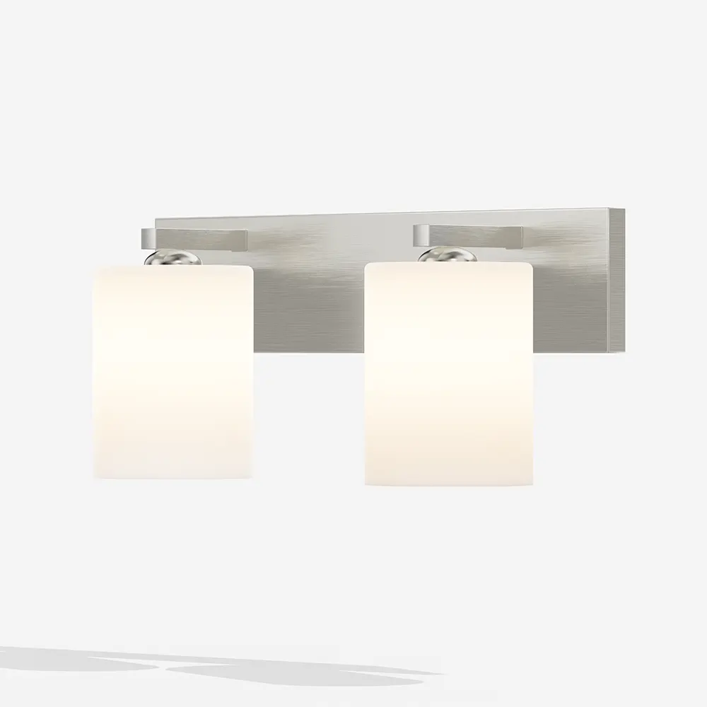 2 Light Wall Sconce Brushed Nickel