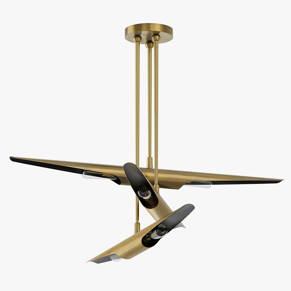 Brushed Nickel 3 Light Chandelier