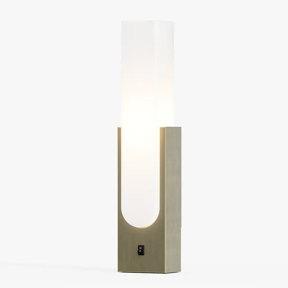 Antique Brass Wall Sconces with Acrylic Shade
