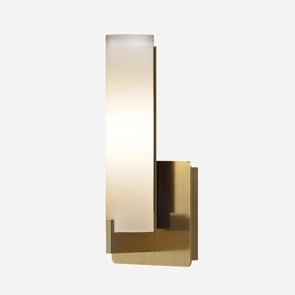 Hotel Glass Shade Wall Sconce 
