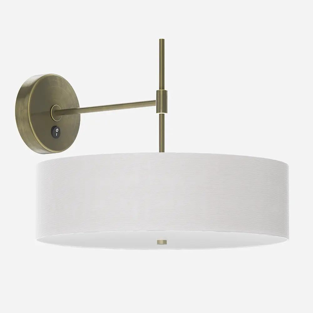 Brass Swing Arm Wall Lamp for Hotel Guest Rooms