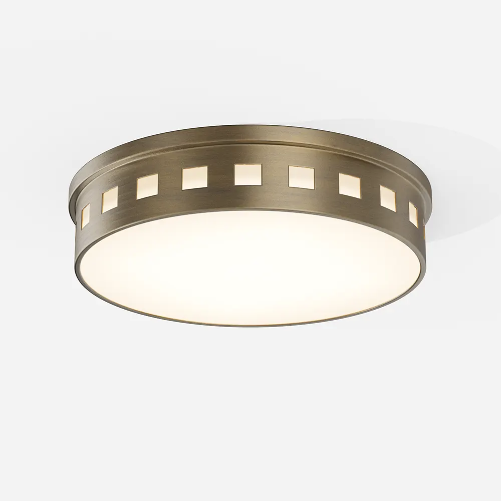 Foggy Brushed Integrated LED Flush Mount Light