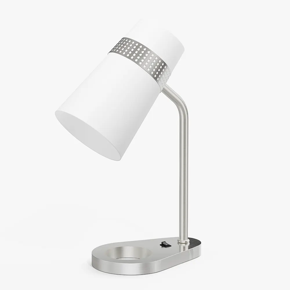 Brushed Nickel Hotel Desk Lamp