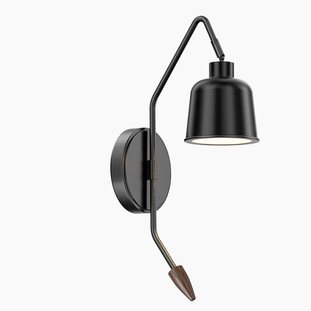 Modern Matte Black Wall Sconce