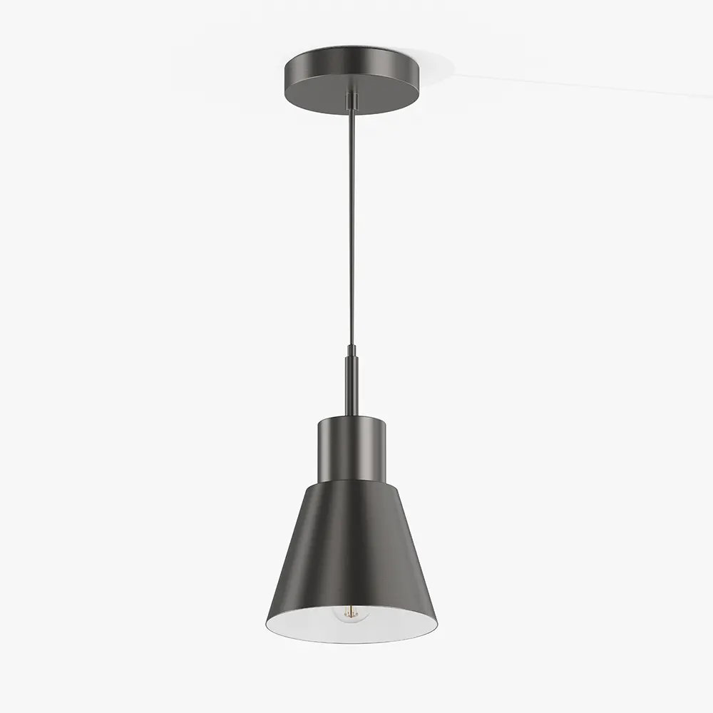 Brushed Gold Conical Minimalist Pendant Light