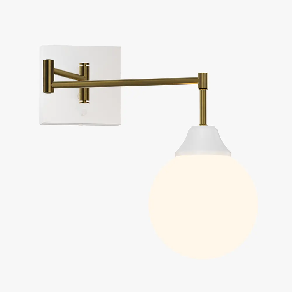 Swing Arm Wall Lamp for Hotel Guest Rooms