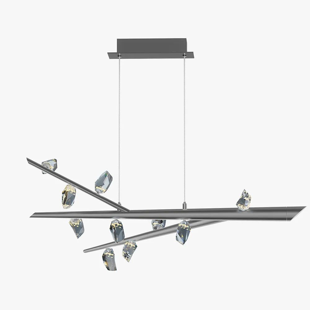 Linear Branch Chandelier