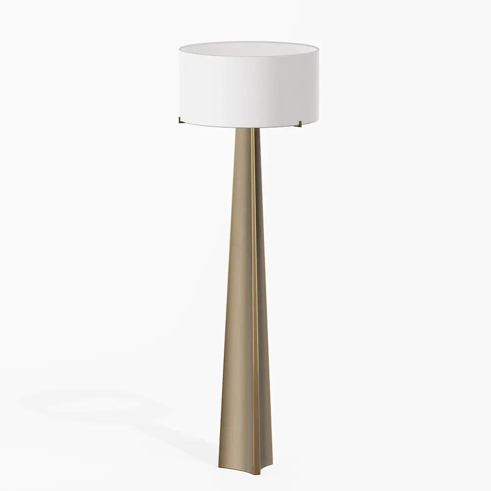 Isla 61" Triangular Brass Floor Lamp