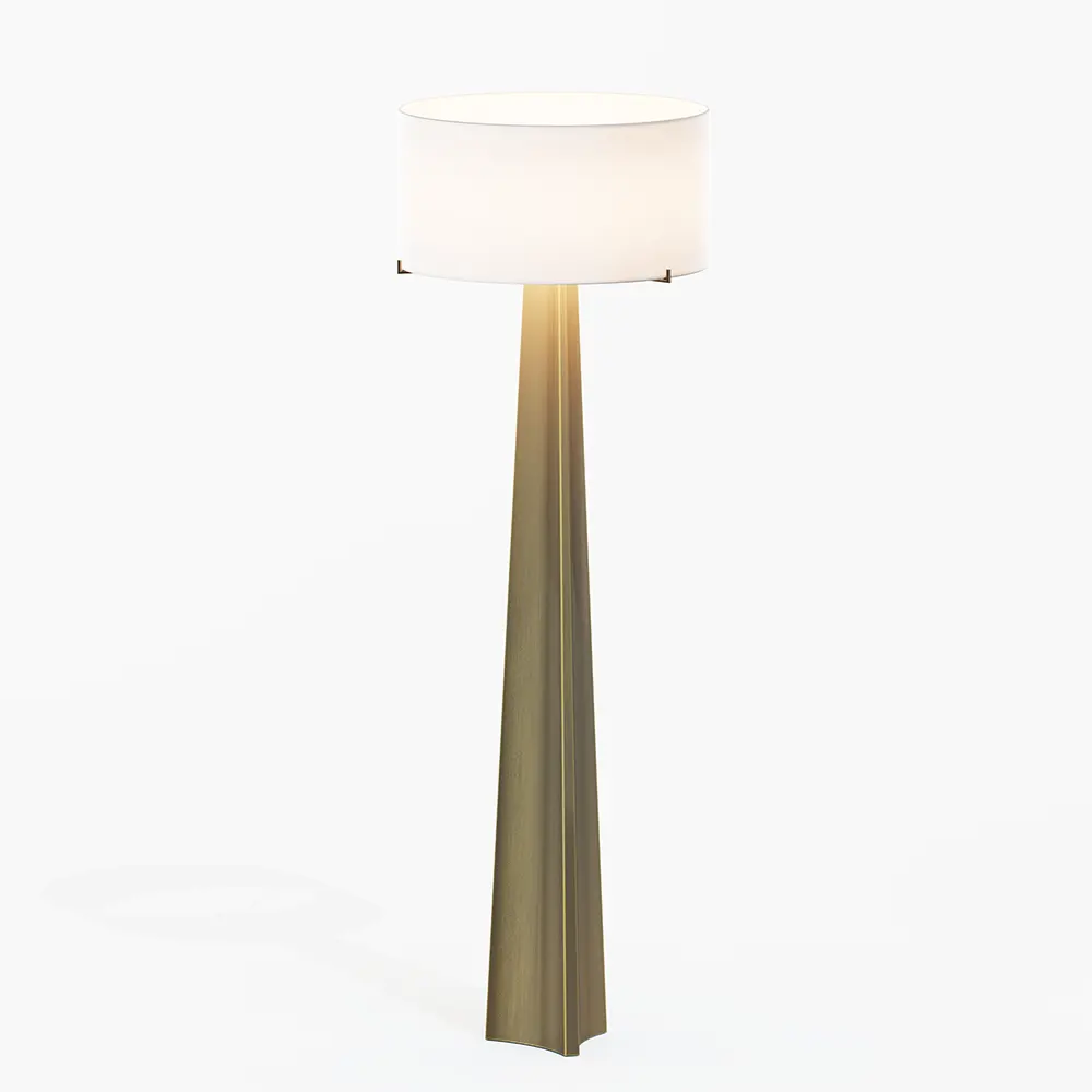 Isla Brass Triangle Floor Lamp