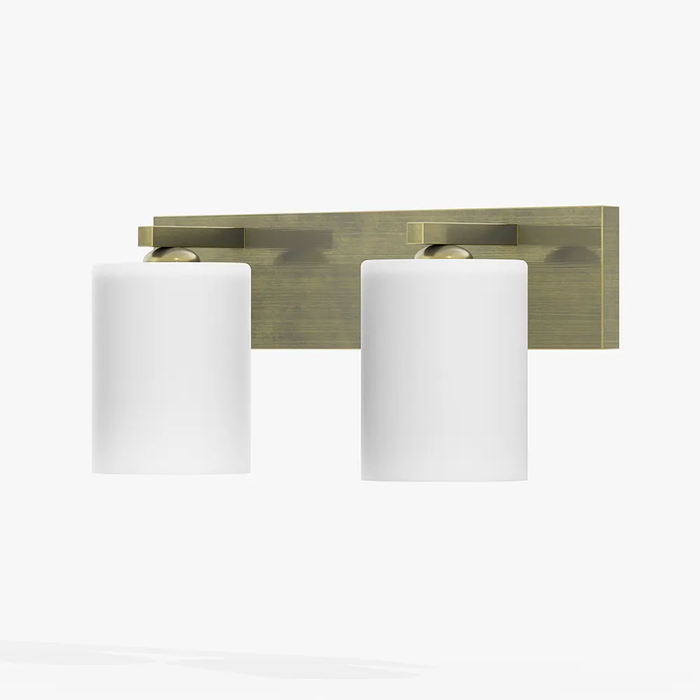 2 Light Wall Sconce Brushed Nickel