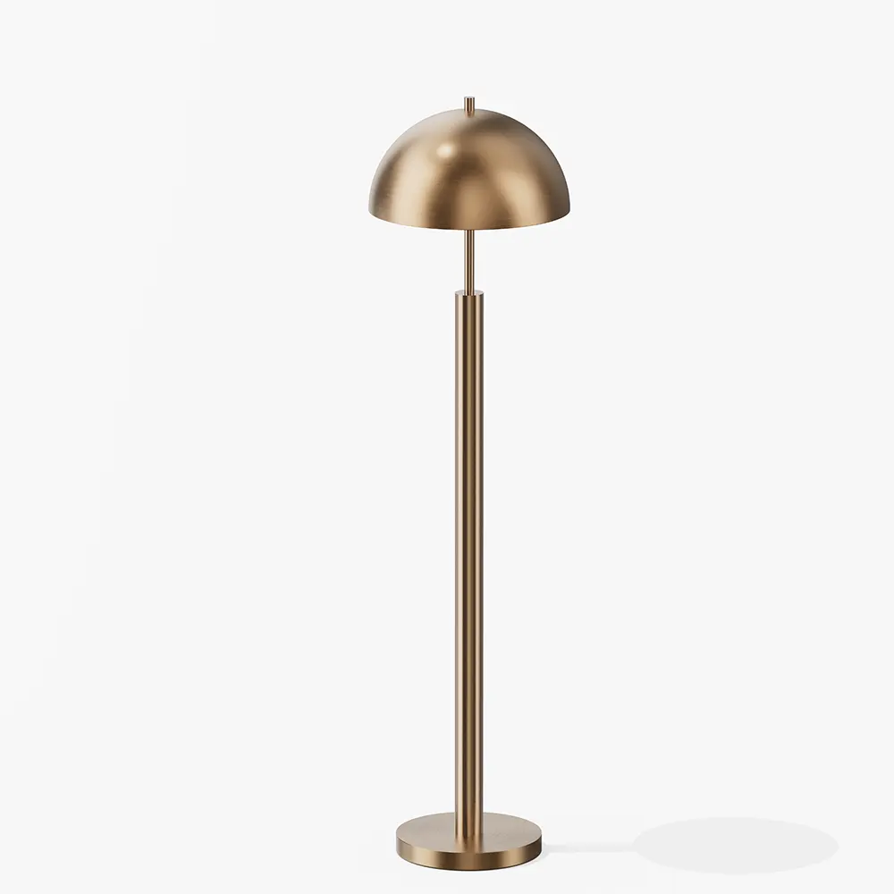 Brass Dome Mid Century Floor Lamp