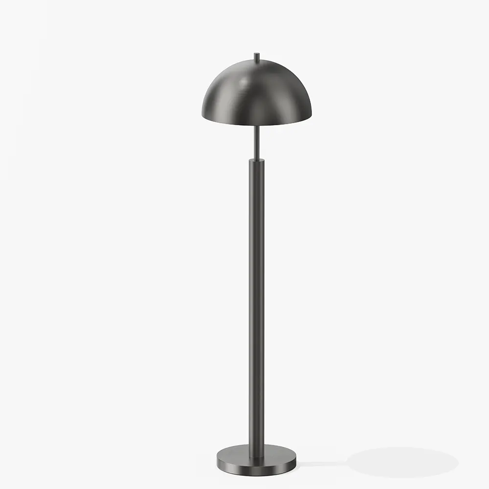 Brass Dome Mid Century Floor Lamp
