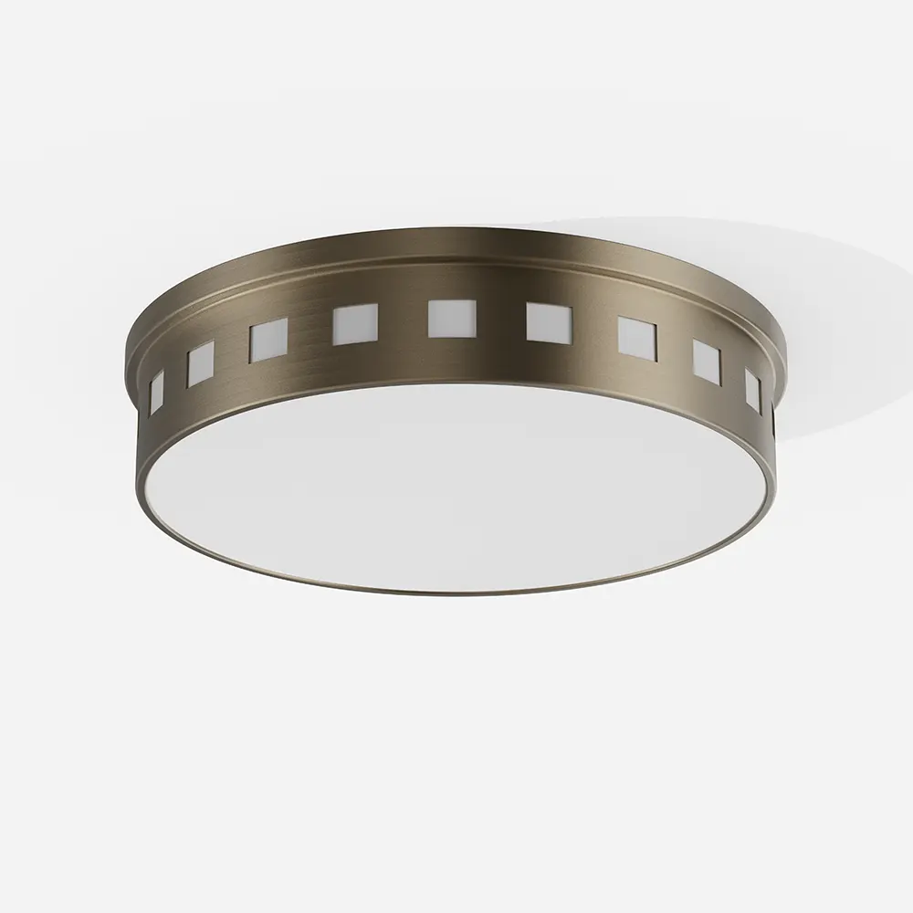 Foggy Brushed Integrated LED Flush Mount Light