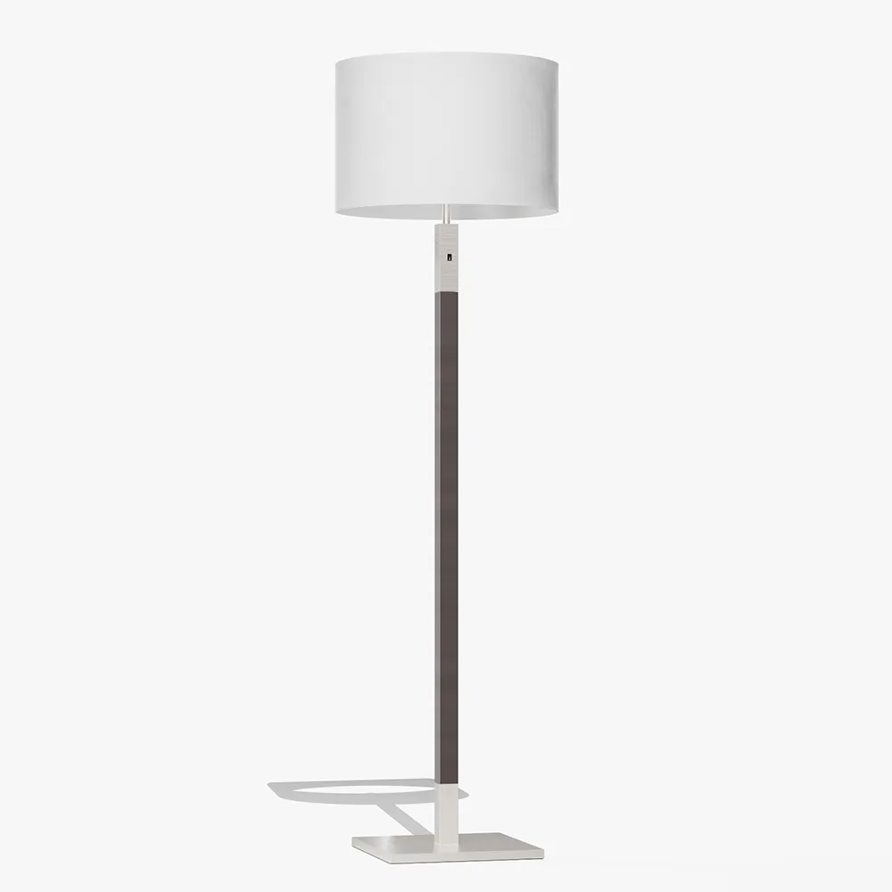Square Base Brass Floor Lamp