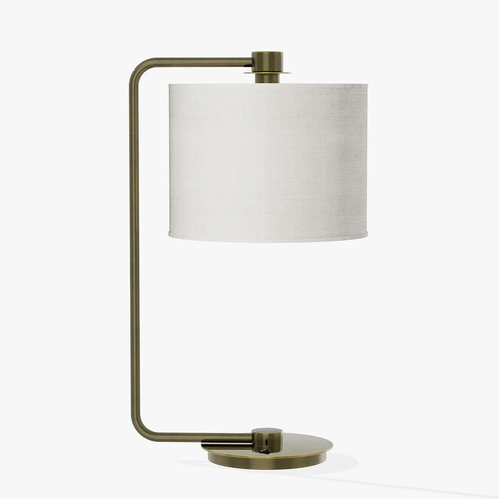 Antique Brass Arc Table Lamp