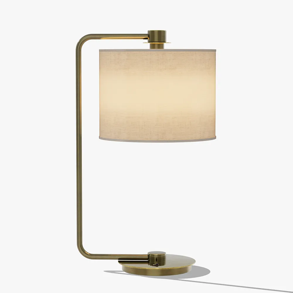Antique Brass Arc Table Lamp