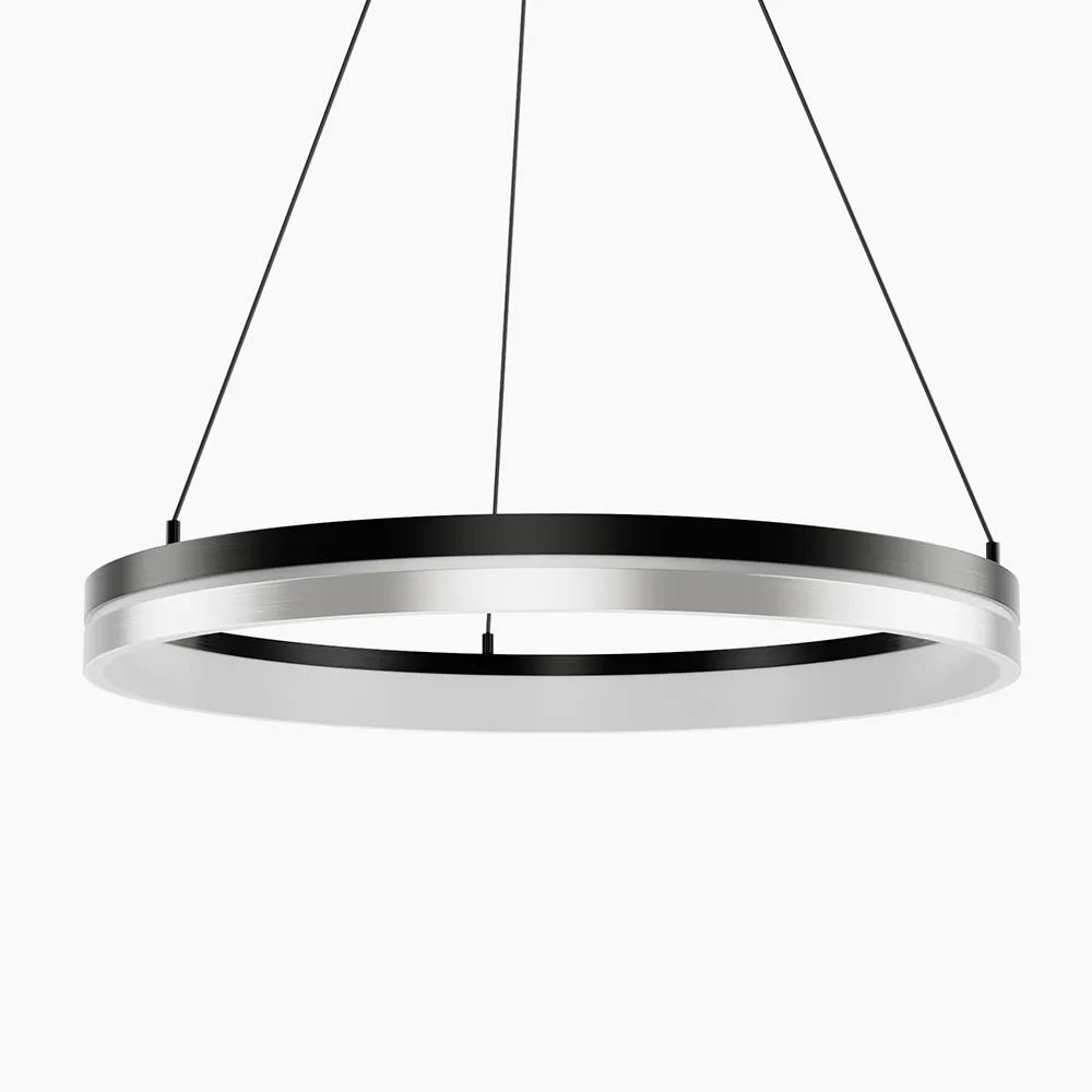 Dual-Tone LED Ring Chandelier