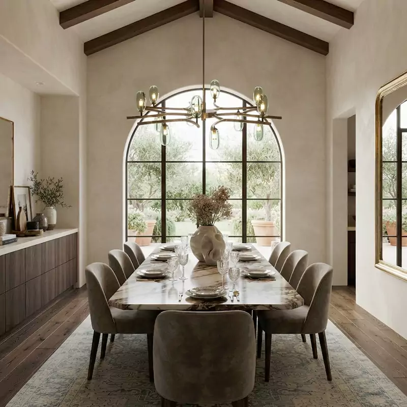 Sprig Bronze Chandelier with Sage Green Blown Glass Shades