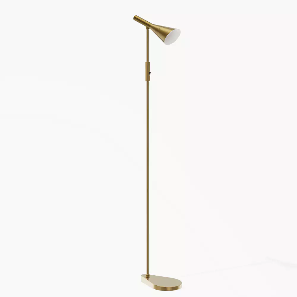 Bloom Brushed Brass Floor Lamp